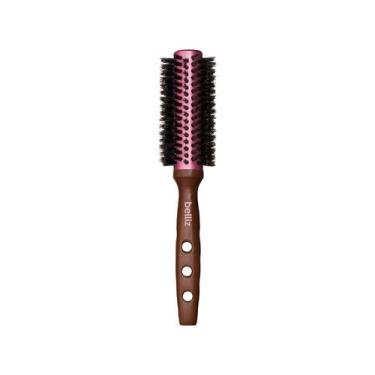 Imagem de Escova De Cabelo Belliz Madeira Profissional Térmica Média 466, Madeir