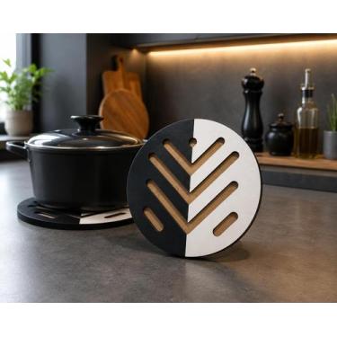 Imagem de 4 Descanso E Panela Decorativo Base Suporte Proteção - VIANATTO