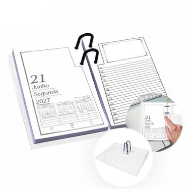 Imagem de Refil Calendário Agenda de Mesa Redoma 2027+Suporte Mod.501, Cristal