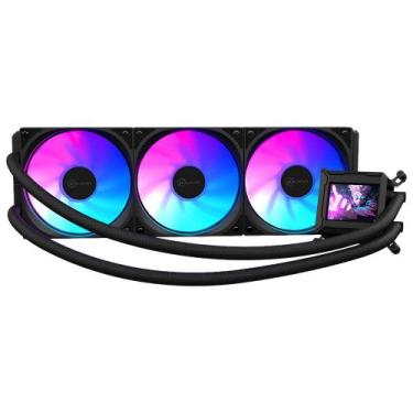Imagem de Water Cooler Kalkan Aura 360mm LCD 2.4 ARGB 2900RPM 120mm 71.4 CFM AMD