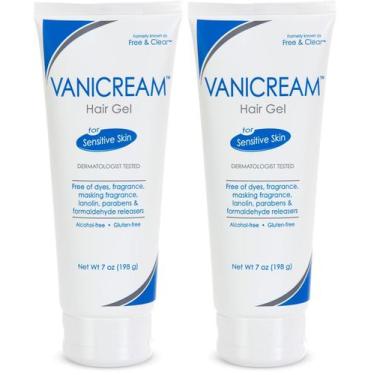 Imagem de Gel para cabelo Vanicream para pele sensível, sem perfume, 198 g, paco