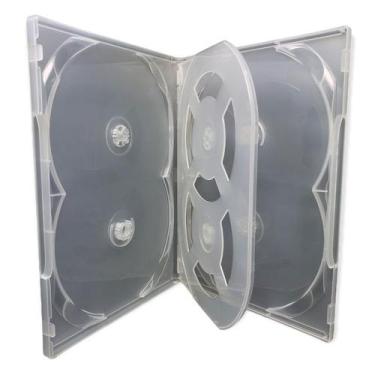 Imagem de Kit c/50 unidades- estojo / box dvd scanavo sextuplo transparente - So