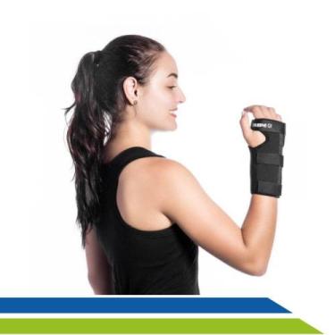 Imagem de Tala 0rtopédica para Tendinite Ajustável em Neoprene para Punho Dilepé