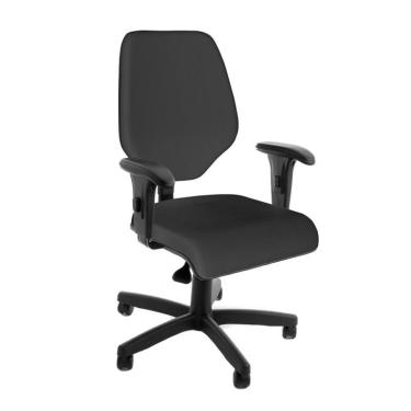 Imagem de Cadeira de Escritório Secretária Amor Giratória Preta