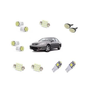 Imagem de Kit Lâmpada Super Branca Led Honda Civic 2004 2005 2006