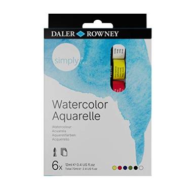 Imagem de DALER ROWNEY Simply, Tinta Aquarela Bisnagas de 12ml, 6 Cores