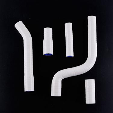 Imagem de LUXERAD Tubo de refrigeração de 3 camadas de 4,5 mm de desempenho de silicone para Yamaha YZF250 2010 (branco)