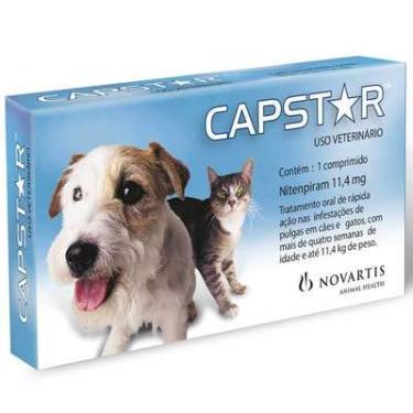 Imagem de Anti Pulgas Capstar de 11 mg com 1 Comprimidos para Cães e Gatos - Até 11 Kg - Novartis