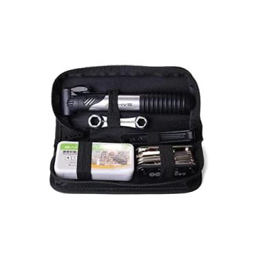 Imagem de Kit Ferramentas Bike Chaves Remendo Reparo Pneu Bolsa Quadro