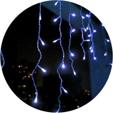 Imagem de Pisca-Pisca 100 Leds De Natal Luz Azul 8 Funções Decoração - Wincy