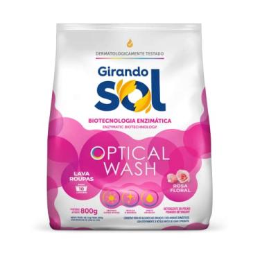 Imagem de Girando Sol Lava Roupas Em Pó Rosa Floral 800G