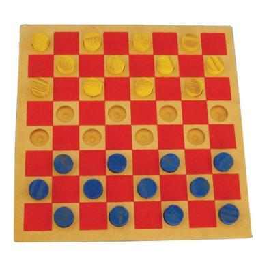 Imagem de Brinquedos Educativos - Jogo Damas Em Mdf 24 Peças