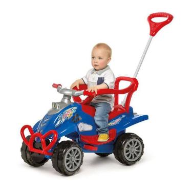 Imagem de Carrinho De Passeio Ou Pedal Cross Turbo - Azul - Calesita