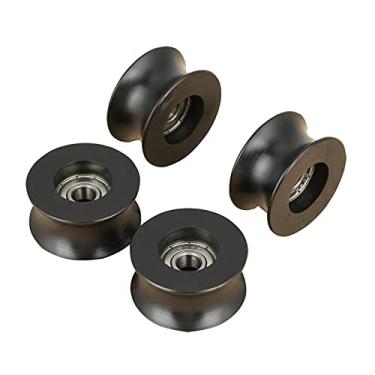Imagem de 4 pcs u tipo u-groove polia guia roda 8x40x20.7mm roda de polia