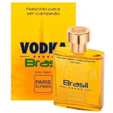 Imagem de Perfume Vodka Brasil Amarelo 100 Ml Paris Elysees Importado - Paris El
