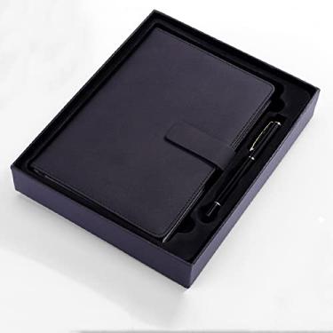 Imagem de A5 notebook engrossado bloco de notas trabalho super grosso diário de papelaria de escritório de negócios, A5 caixa de presente preta, 1 peça