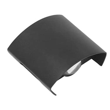 Imagem de lâmpada de parede, luz de parede LED de alto brilho liga de alumínio à prova de ferrugem preta 110-265 v à prova d'água pátio decorativo para hotel Luz branca