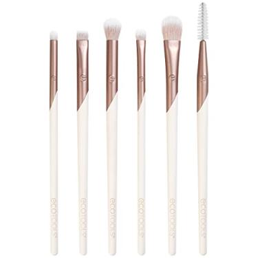 Imagem de EcoTools Luxe Kit de pincéis profissionais de maquiagem para os olhos, para sombra, delineador e maquiagem para sobrancelha, conjunto de pincéis de sombra, ferramentas de maquiagem