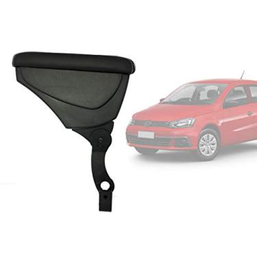 Imagem de Apoio de Braço c/Porta Objetos Gol - Courvin Preto Pesponto Azul