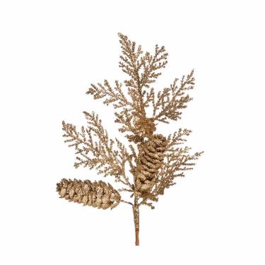 Imagem de Galho Natalino C/folh/pinh Mrr 1un 25x15x5cm 1593860