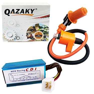Imagem de Bobina de ignição QAZAKY Performance Racing + 5 pinos CDI GY6 motor de 4 tempos 50cc - 90 cc 110cc 125cc 150cc XR50 CRF50 Scooter ATV Go Kart Moped Quad Pit Dirt Bike 139QMB 152QMI 157QMJ QMI157 QMJ15