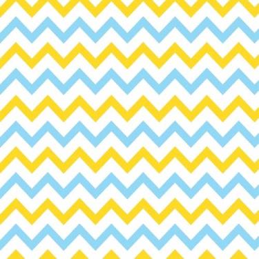 Imagem de Papel De Parede Adesivo Chevron Amarelo Azul Quarto Sala 3m