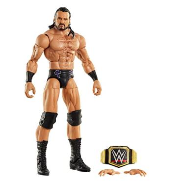 Imagem de ​WWE Top Picks Elite Drew McIntyre 6-inch Action Figure with Deluxe Articulation for Pose and Play, Life-like Detail, Authentic Ring Gear & Accessory