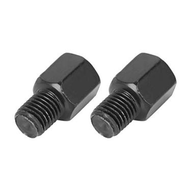 Imagem de F FIERCE CYCLE 2 peças 8 mm RH para 10 mm RH Preto espelhos retrovisores adaptador parafuso para motocicleta