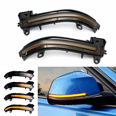 Imagem de TOTMOX Luzes de seta de LED para carro Luzes de aviso sequenciais dinâmicas compatíveis com B-MW Série 1/2/3/4 F20 F21 30 F31 F32 F33 F34