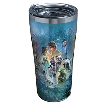 Imagem de Tervis Copo de viagem Disney Star Wars Celebration com isolamento triplo mantém as bebidas frias e quentes, Legacy de 590 ml, aço inoxidável, 1 unidade (pacote com 1)