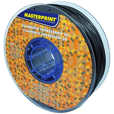 Imagem de Filamento 3D TPR (Borracha) Preto 2.85mm Rolo de 1Kg Masterprint Para Impressora 3D