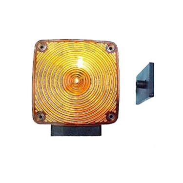 Imagem de LANTERNA SETA CARA PRETA BASE RETA MB CAMINHAO 1924 1933 1932 1934 AMARELA