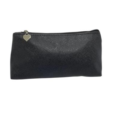 Imagem de Porta Maquiagem Tecido Impermeável Pequena (Preto)