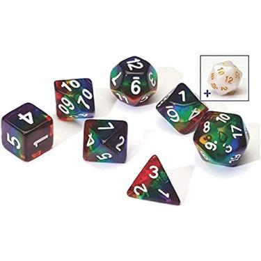 Imagem de Sirius a Dice Conjunto de dados de resina translúcida arco-íris, jogo