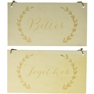 Imagem de Darice 30039623 Placas para Cadeira Bttr Tgthr Wd 2 Pc, Natural