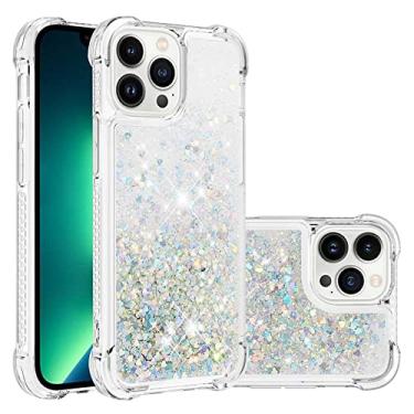 Imagem de Para iPhone 14 13 12 11 Pro Max Mini X XS XR 7 8 14 Plus cases Glitter Dazzle Love Quicksand Case, F, para iphone 12 mini