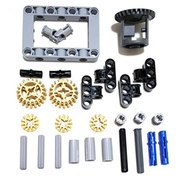 Imagem de LEGO Kit de caixa de engrenagens diferencial Technic (engrenagens, pinos, eixos, conectores) 27 peças