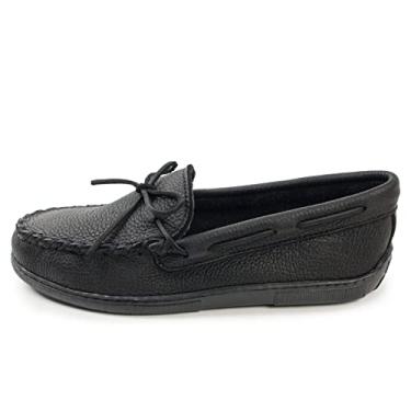 Imagem de Mocassim masculino cl ssico Moosehide da Minnetonka, Preto, 14