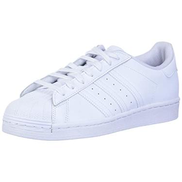 Imagem de adidas Originals Tênis feminino Superstar, Branco/Branco., 9.5