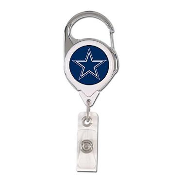 Imagem de Porta-crachá premium retrátil NFL Dallas Cowboys, cor da equipe, tamanho único