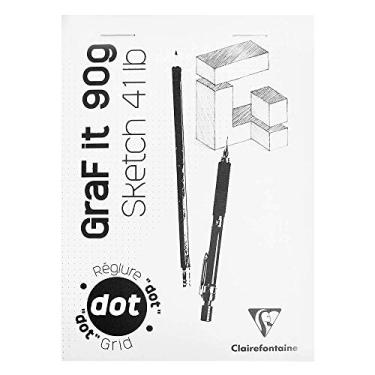 Imagem de CLAIREFONTAINE Bloco de Desenho Graf It Dot A4 90G/M², Branco