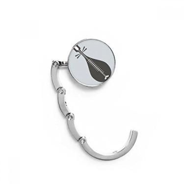 Imagem de Pipa Instruments Gancho de mesa com padrão chinês, gancho decorativo com fecho dobrável