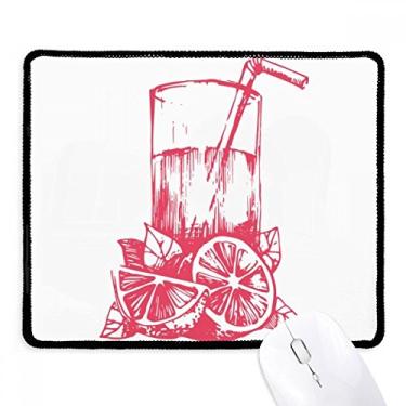 Imagem de Juice Lemon – Mouse pad com estampa de ilustração em aquarela e borda costurada