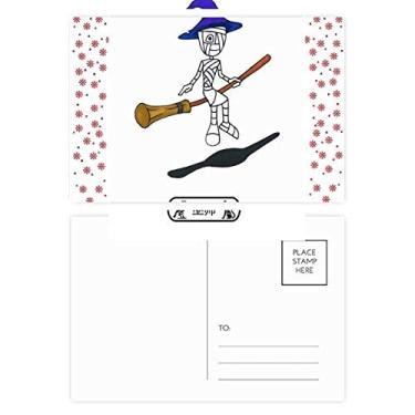 Imagem de Egypt Mummy Halloween Wizard Horus Christmas Christmas Flower Celebration Cartão postal Blessing Mailing Card