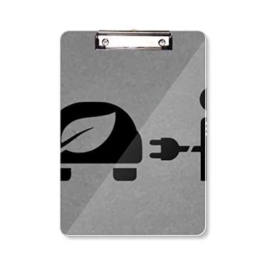 Imagem de Estação de carregamento automática, veículos energéticos, proteção ambiental, pasta, bloco de notas A4