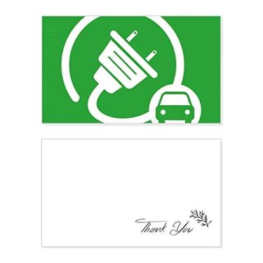 Imagem de Veículos grandes plug energéticos protegem o meio ambiente cartão de agradecimento aniversário aniversário comemorações casamento agradecimento