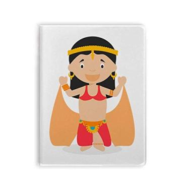 Imagem de Caderno de desenho de dançarino oriental tradicional, capa de goma