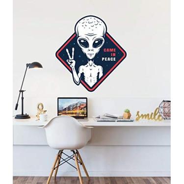 Imagem de Adesivo De Parede Came in peace et tamanho 50cm x 50cm