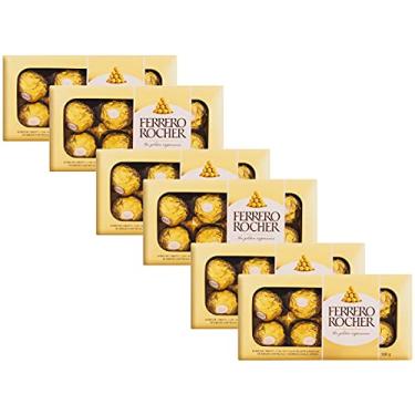 Imagem de Kit 6 Caixas Bombom Ferrero Rocher 8 Unidades Presente 100g