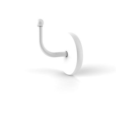 Imagem de Allied Brass 1020 Skyline Collection Robe Hook, branco fosco